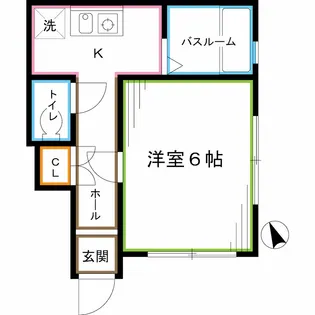 東京都中野区上高田1【アパート】の間取り
