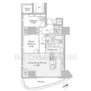 パークコート北青山【3階】の間取り