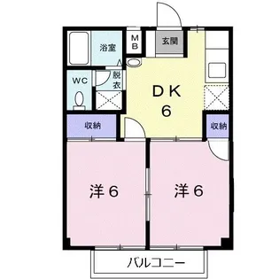 アメニティメゾンアサヒ【1階】の間取り