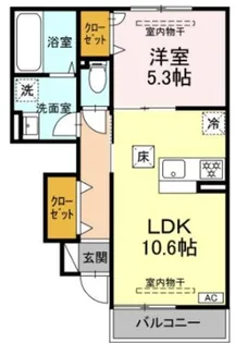 ホワイト キャッスル【0】【1階】の間取り