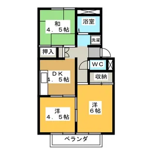セジュール大谷【2階】の間取り