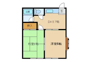 ヴィラムーン【2階】の間取り