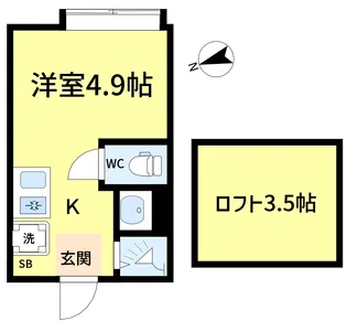 松島四丁目(4)【2階】の間取り
