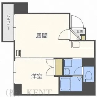 レジディア桑園【3階】の間取り
