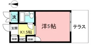 ラ・メゾン・クレール【1階】の間取り