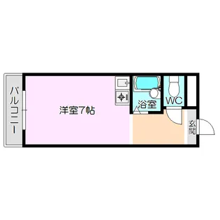 1Rの間取り画像