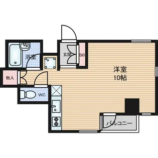 ソレイユ京町堀【3階】の間取り
