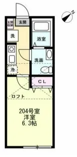 グランツ藤が丘【2階】の間取り