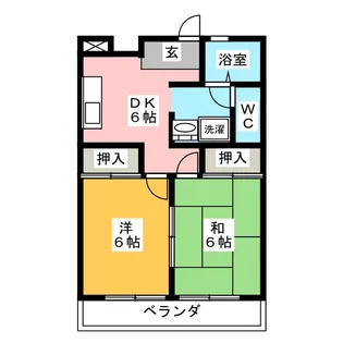 メゾン・ドール中津川1【1階】の間取り