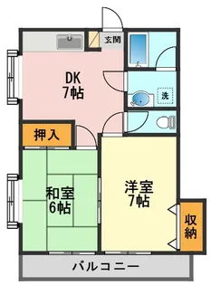 ハイム福島【2階】の間取り