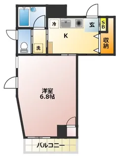 ケンエービル【3階】の間取り