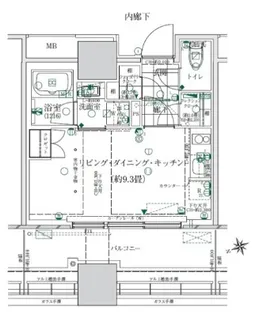 ローレルタワー ルネ浜松町【5階】の間取り