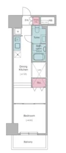 レジディア上野御徒町【3階】の間取り