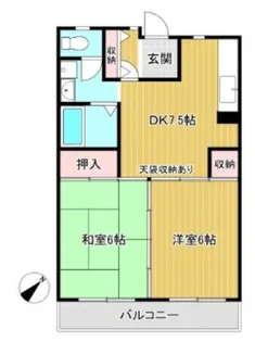 シャルム宮崎台【1階】の間取り