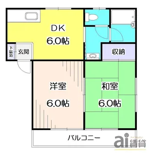 東京都清瀬市野塩5【アパート】の間取り
