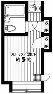 ハイム堀の内【1階】の間取り
