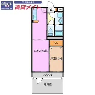 マエストロ伊勢【1階】の間取り