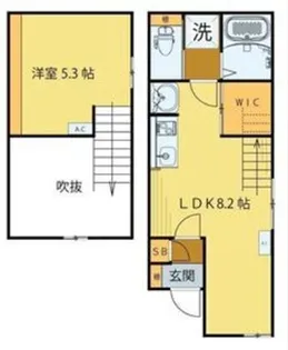 シエルボックス鹿野【2階】の間取り