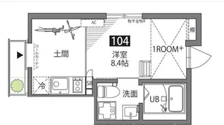 仙川アパートメント【1階】の間取り