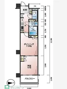 パレステージ文京江戸川橋【3階】の間取り