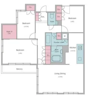 レジディア上目黒【3階】の間取り