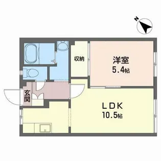 フレグランスRA B【1階】の間取り