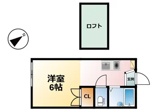 千葉県山武市松尾町大堤【アパート】の間取り