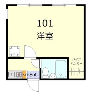 メゾンドロワール【1階】の間取り