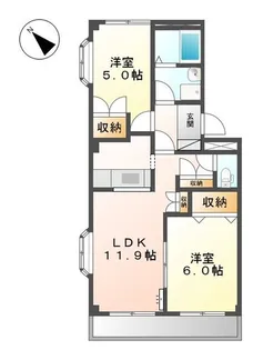 ドリームガーデン【2階】の間取り