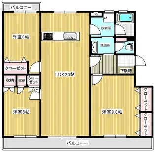 エスポワール21【1階】の間取り