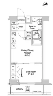 プラウドフラット代々木八幡【5階】の間取り