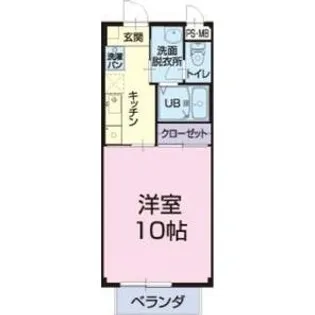 岐阜県可児市土田【アパート】の間取り