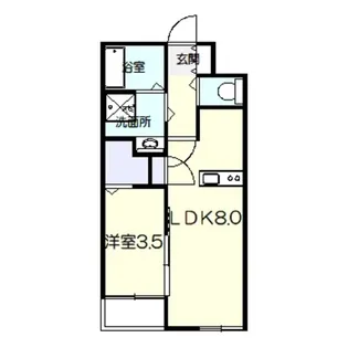 St.Residence七道【2階】の間取り