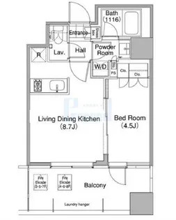 コンフォリア東池袋WEST【8階】の間取り