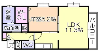インター久留米SUR【4階】の間取り
