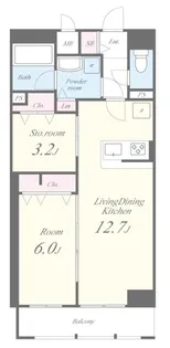 JPT RESIDENCE【12階】の間取り