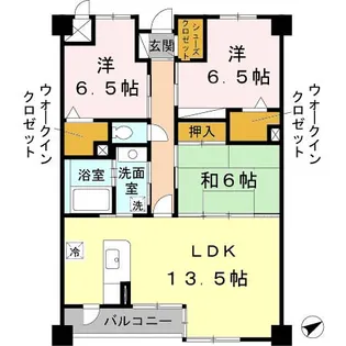 アクアガーデン【1階】の間取り