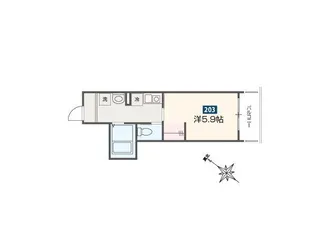 MELDIA東岩槻駅前【2階】の間取り