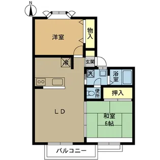 キャッスルコートA【2階】の間取り