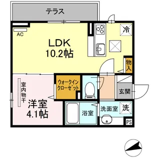 山形県山形市城北町1【アパート】の間取り