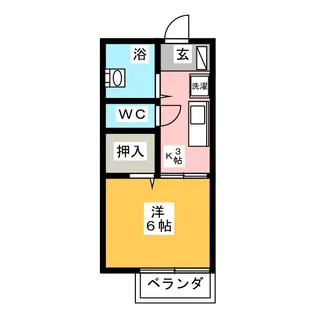 スターコーポ堤【2階】の間取り
