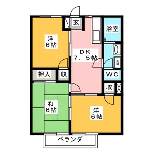 エクセルコート【2階】の間取り