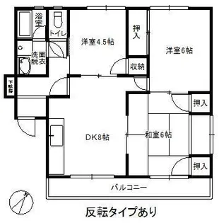 ギラソーレ福光【2階】の間取り
