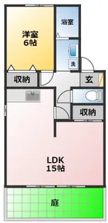 ラ・ヴェルディ D棟【1階】の間取り