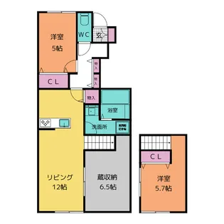 くらワン【1階】の間取り