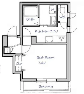 メゾン・ド・アヴァンセ【2階】の間取り