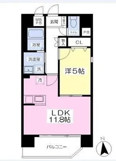 オーネスト九品寺【9階】の間取り