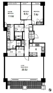 城山トラストコート【4階】の間取り