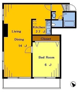 ロイヤルコンドミニアム堀田【3階】の間取り