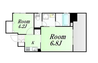 アモーレ本町ウエスト【10階】の間取り
